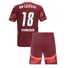 RB Leipzig Arthur Vermeeren #18 Bortaställ Barn 2024-25 Korta ärmar (+ Korta byxor)